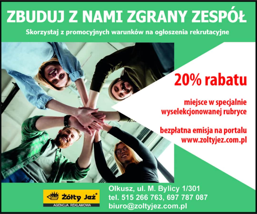 Żółty Jeż Olkusz: Aktualne oferty pracy i możliwości zatrudnienia w regionie.